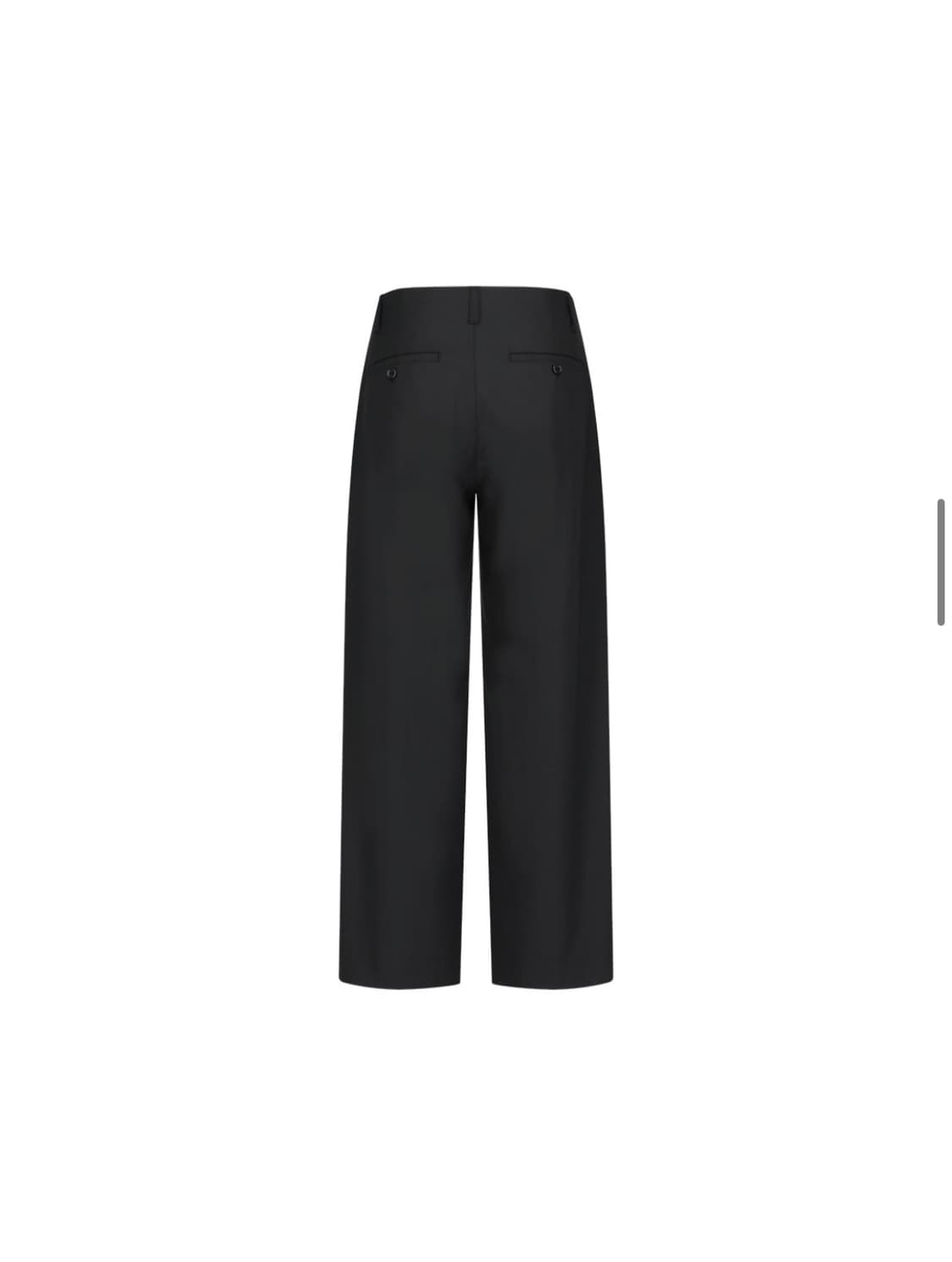 아모멘토 Wool Wide Pants, Black 판매합니다 상품이미지4