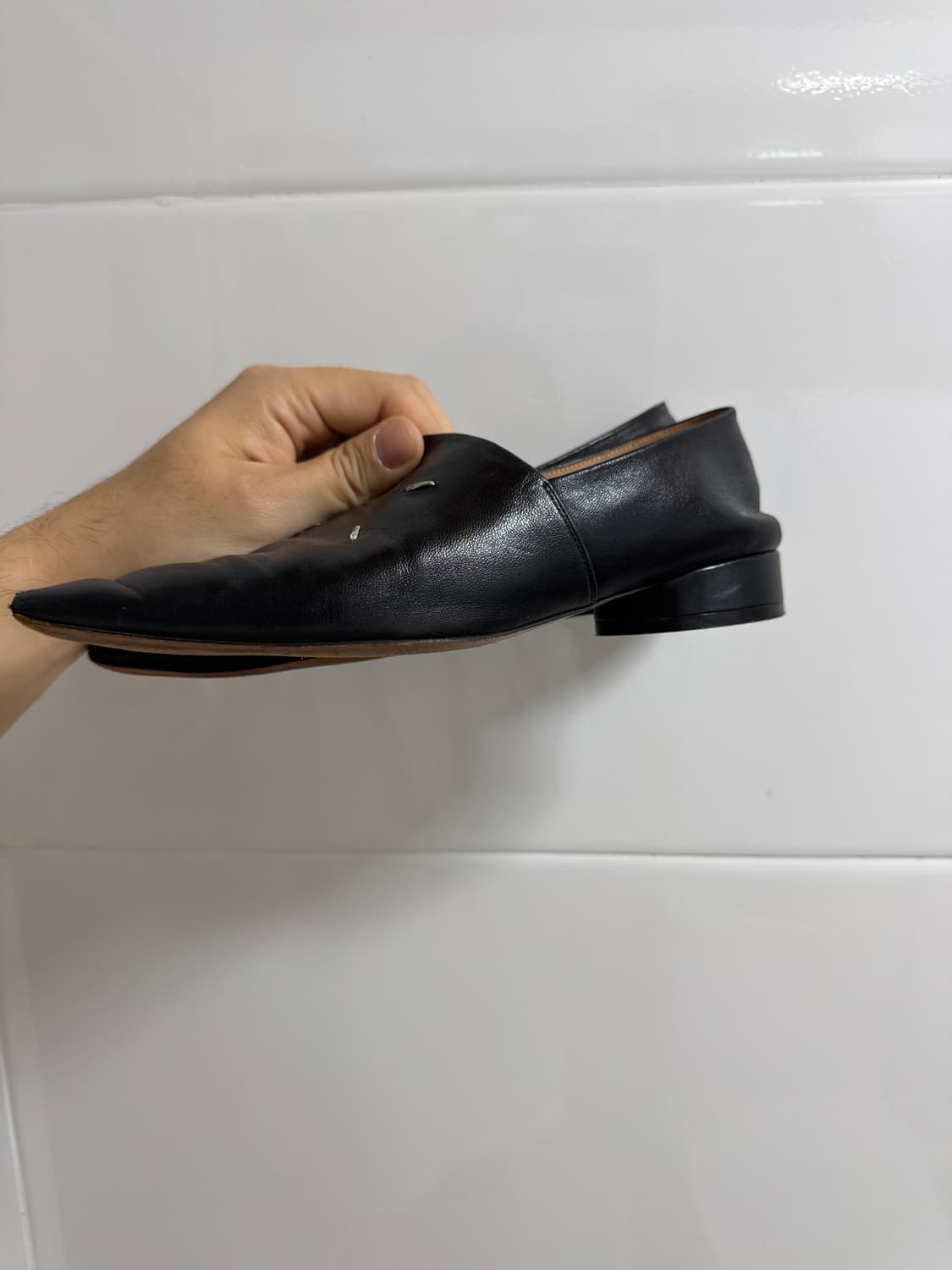 마르지엘라 스티치 가죽 로퍼 상품이미지2