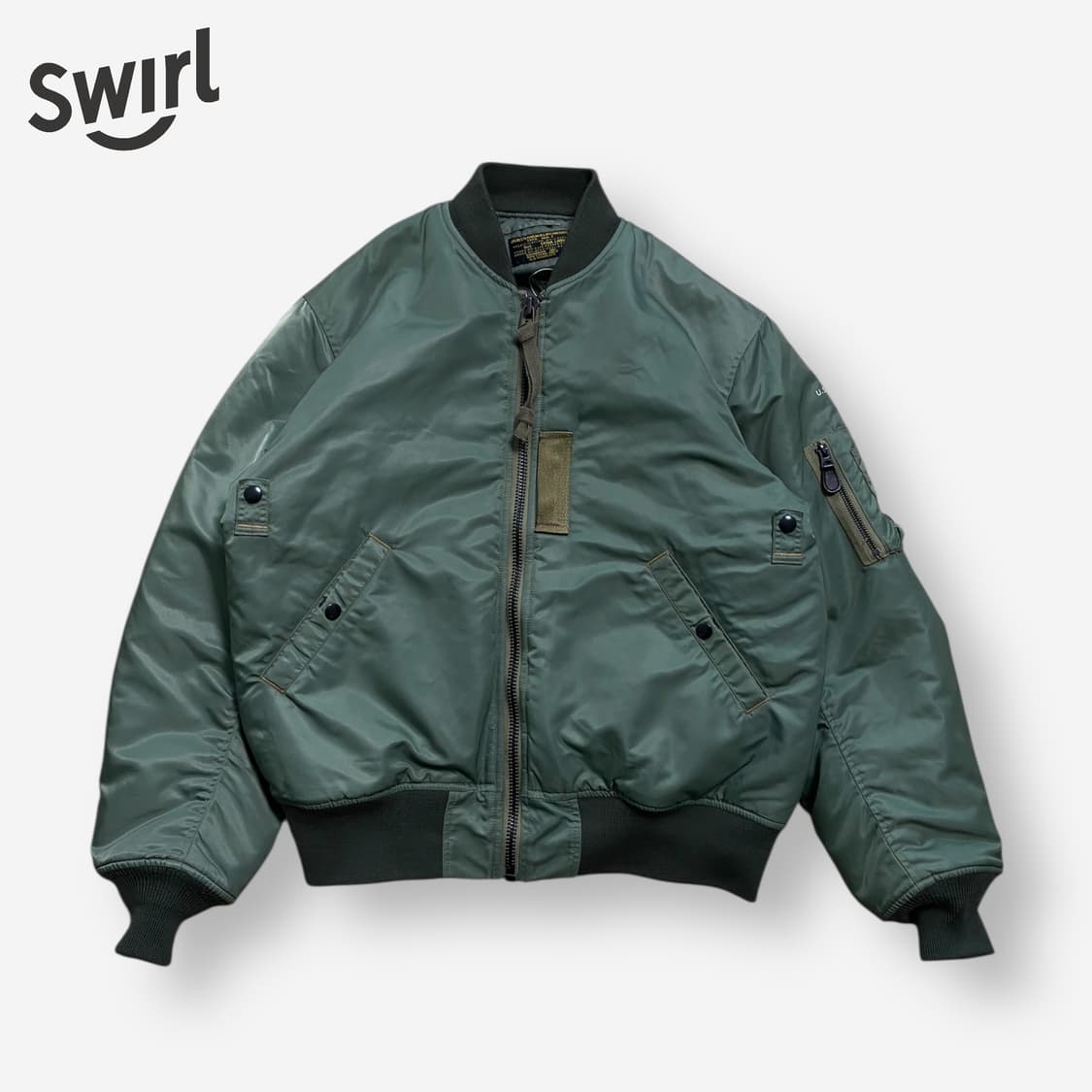 🌊Bronson Ma-1 Wool Pile jacket 상품이미지2