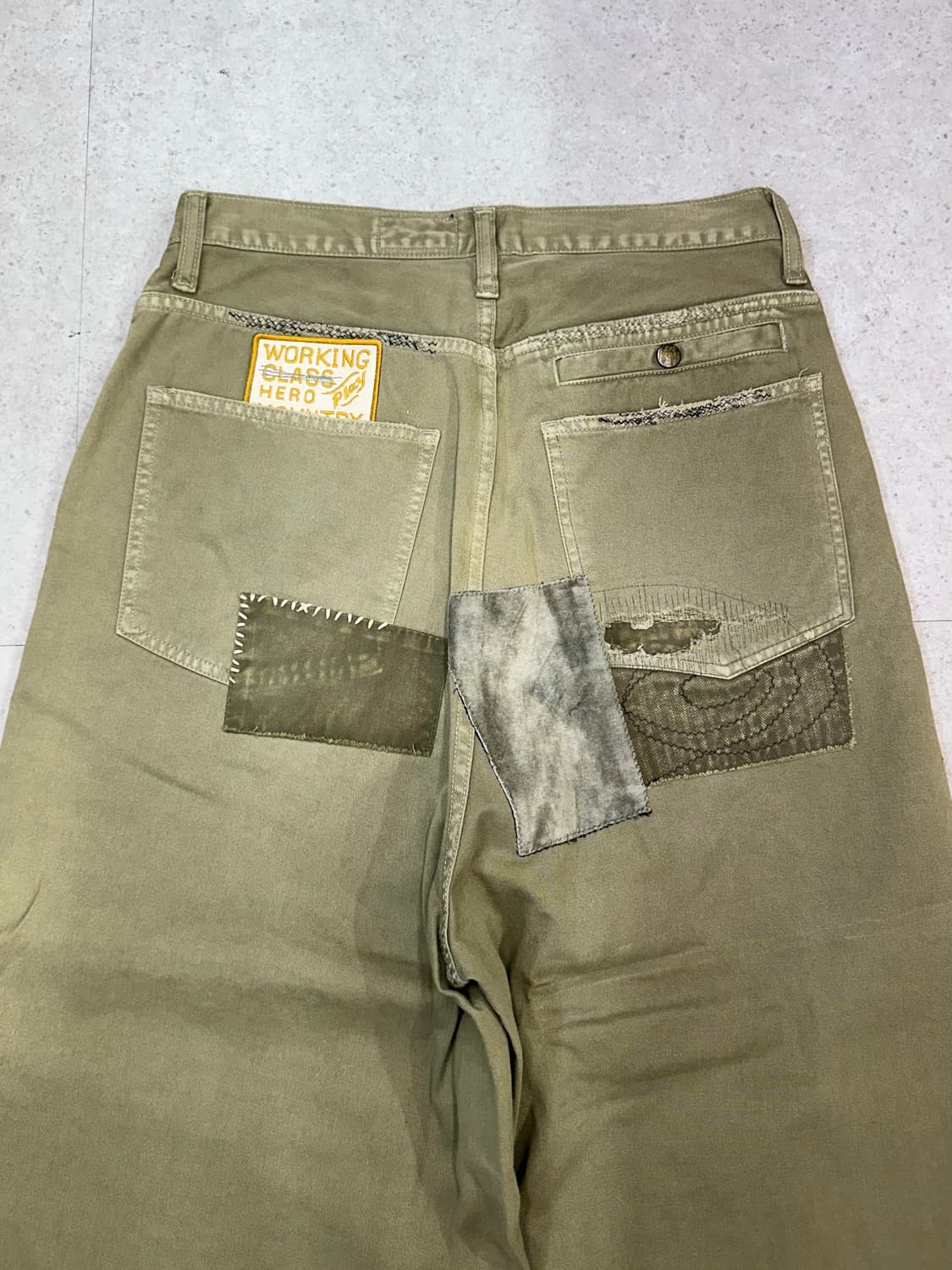 Kapital 캐피탈 카츠라기 베기 팬츠 카키 상품이미지6