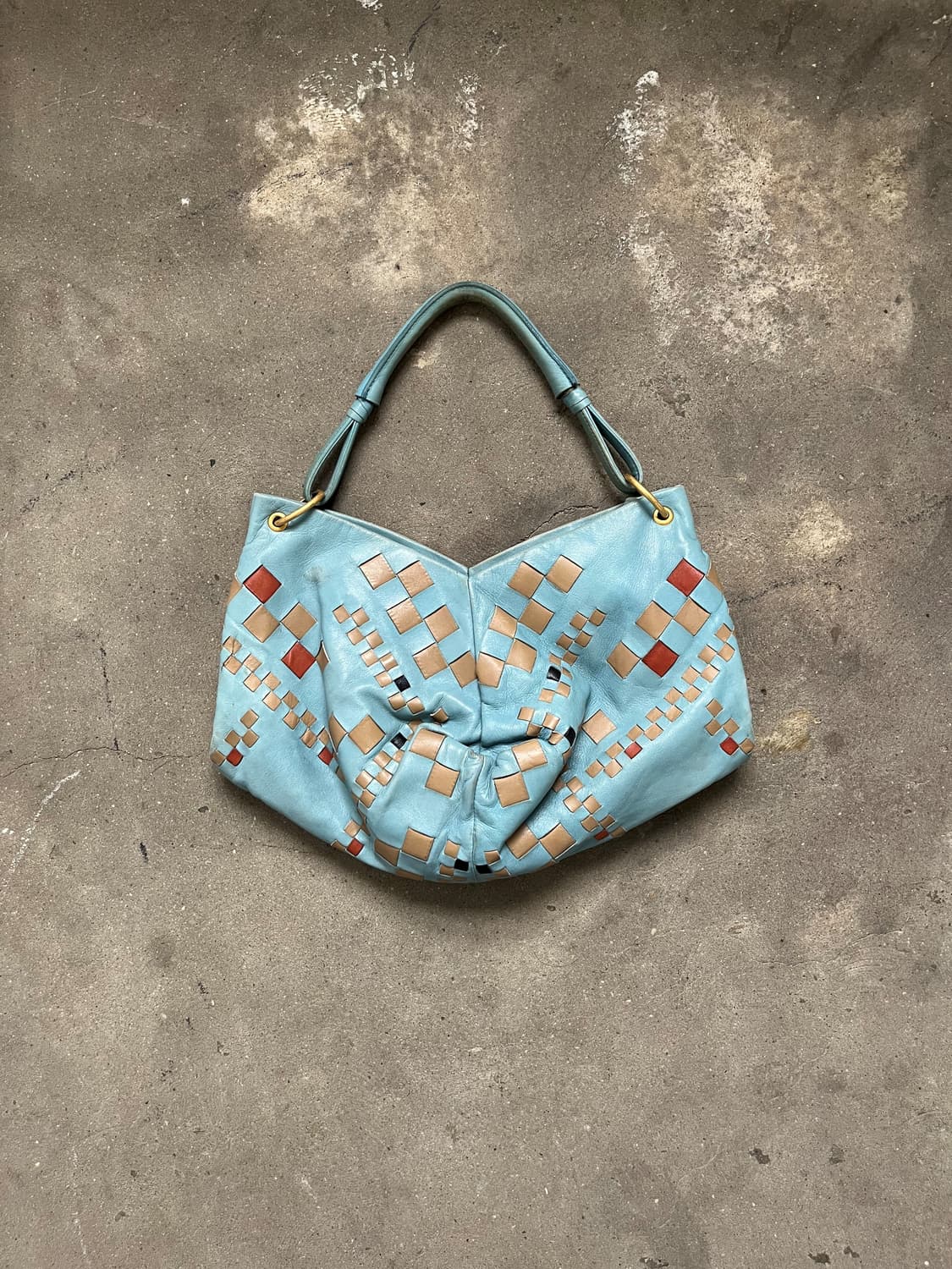 Bottega Veneta 인트레치아토 레더 숄더백  상품이미지1