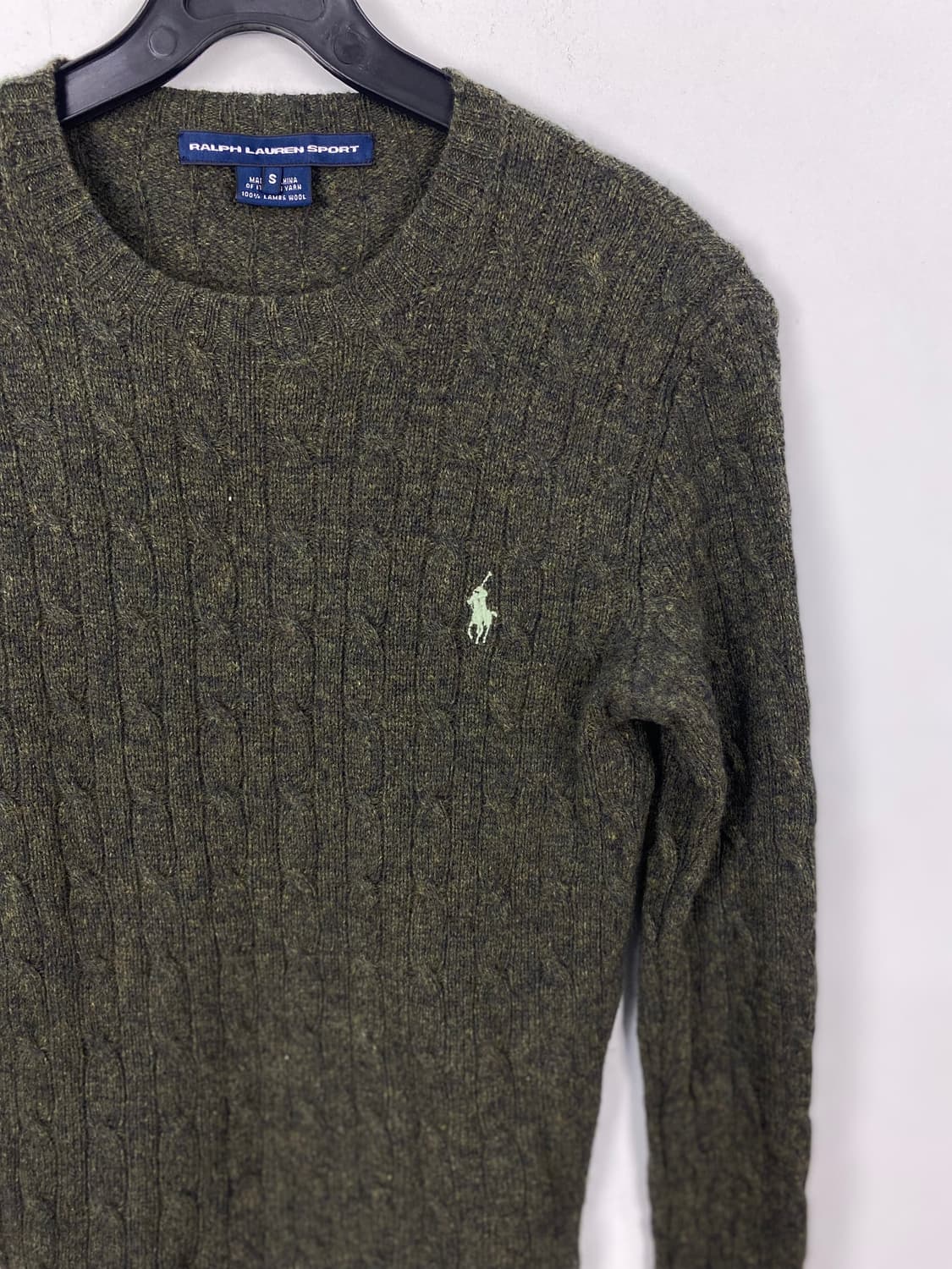 폴로 랄프로렌 스포츠 램스울 꽈배기 니트 S <581> 상품이미지3