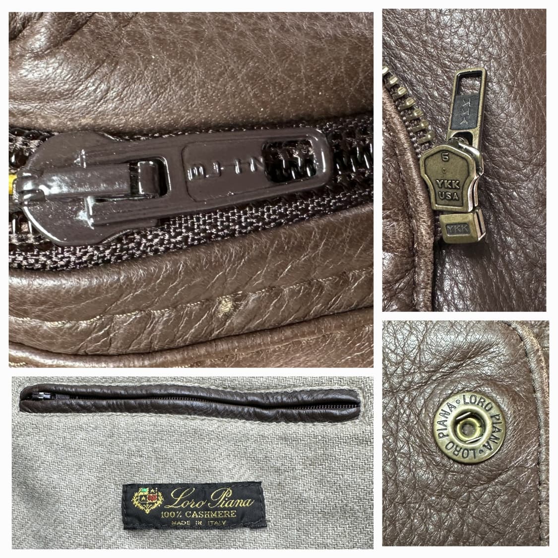 로로피아나 디어스킨 아이서 자켓 XL(110) 판매 상품이미지9