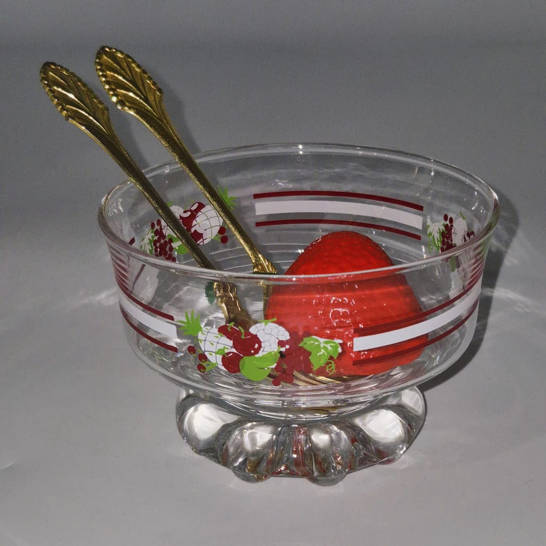 70s 토요 글라스 과일 넝쿨 디저트 글라스 1p 상품이미지9