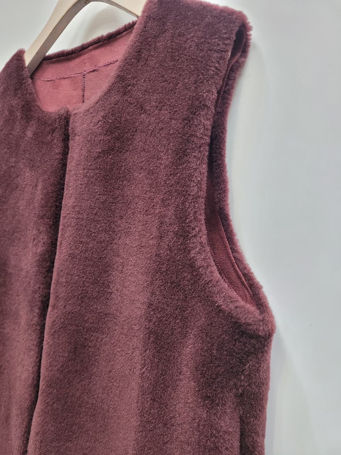 베라왕 21FW 양모 베스트 조끼 / 여 66 (88-94-160) 와인 상품이미지3