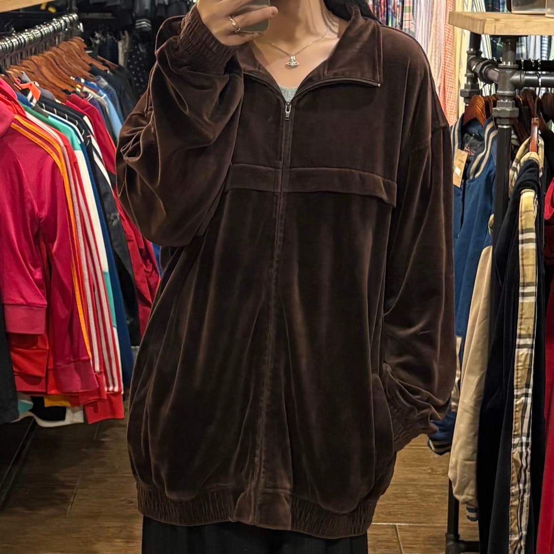 [HI] VTG 벨벳져지 브라운 상품이미지3