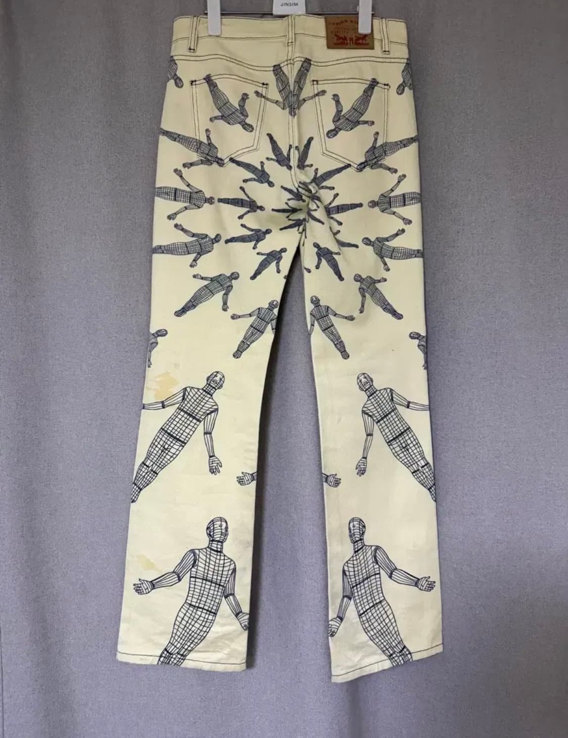 언본소사이어티 14OZ 데님 팬츠 크림 32size 상품이미지2