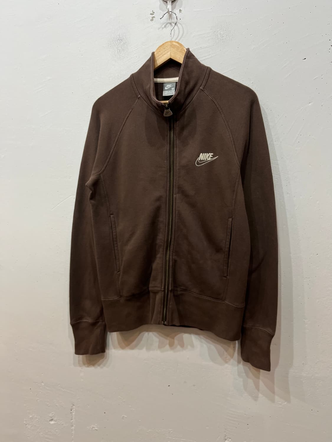 00s 나이키 스웻 집업 져지 브라운 M 상품이미지1