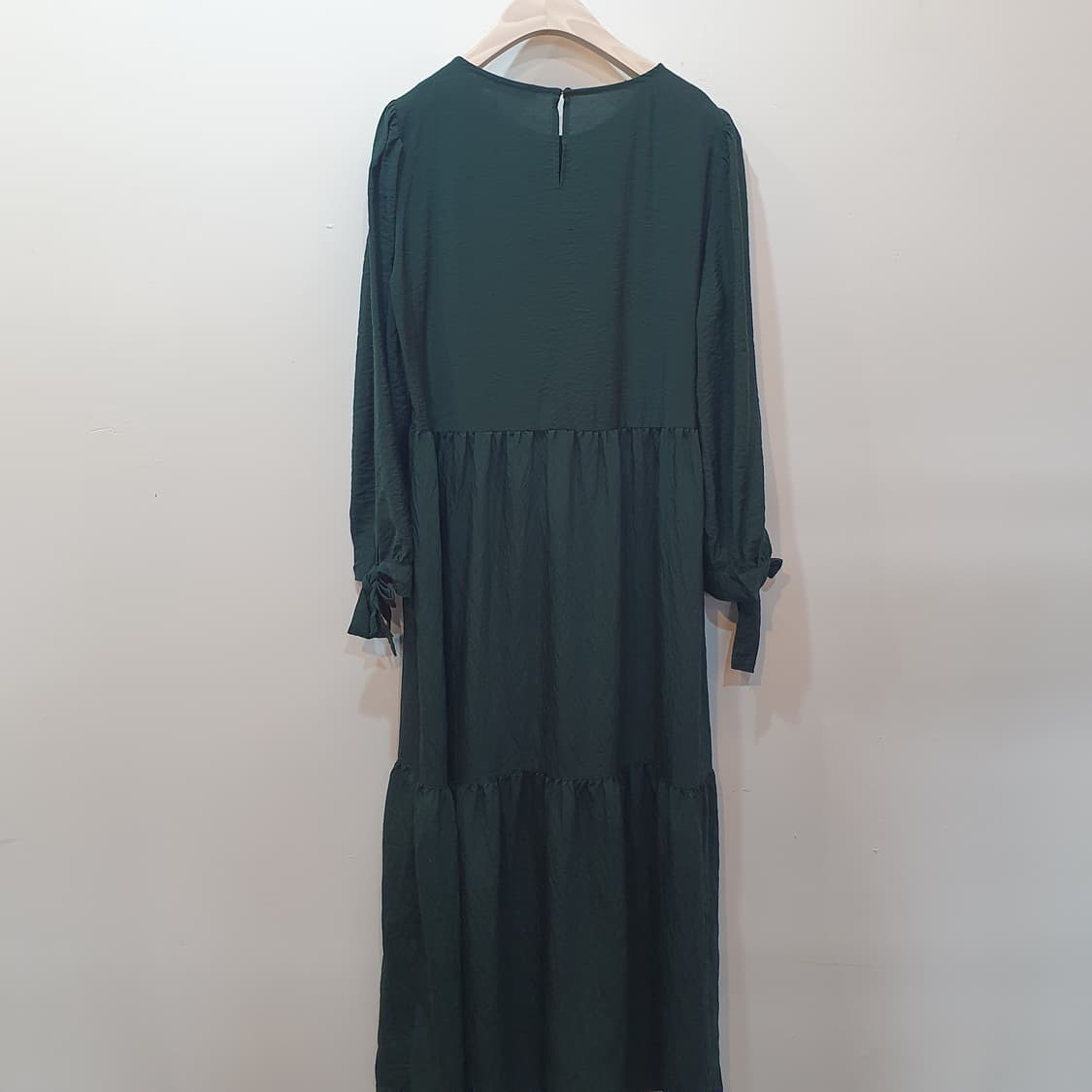zara 비스코스 그린 롱 원피스  상품이미지7
