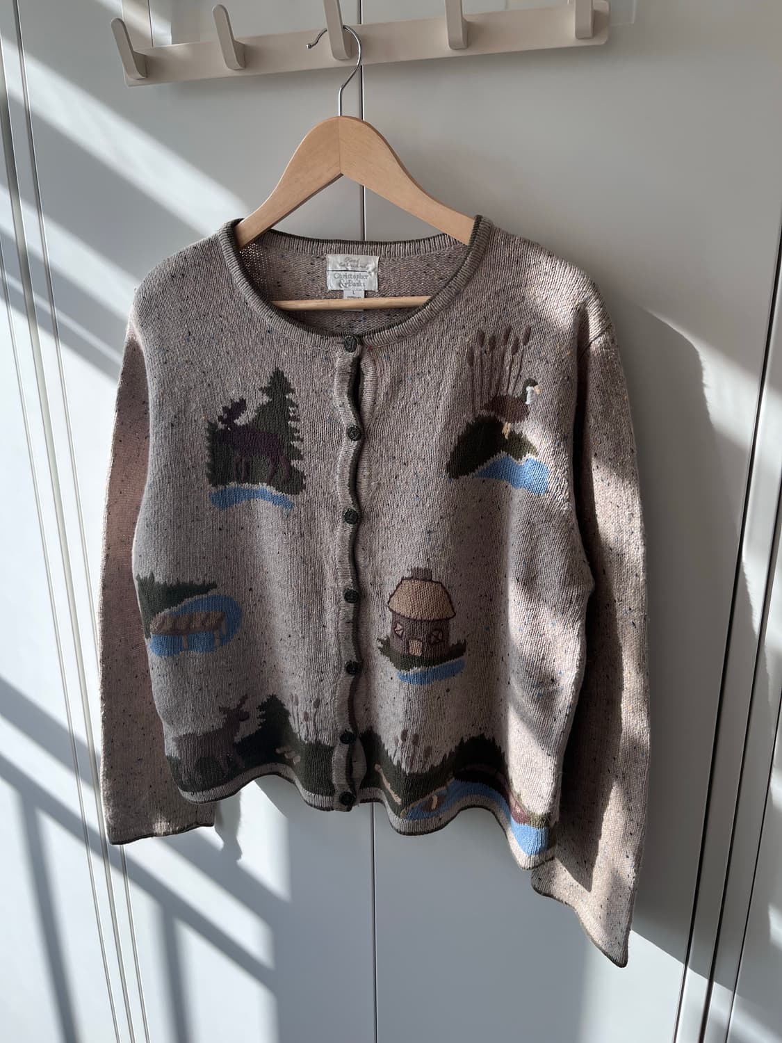 Christopher Banks 오트밀 풍경 니트 가디건  상품이미지7