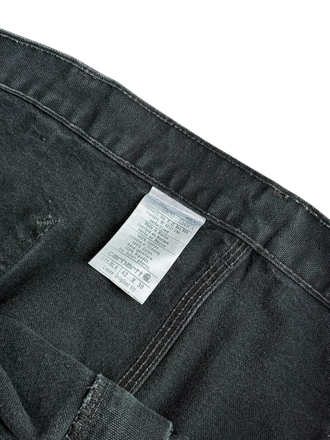 칼하트 블랙 가죽탭 카펜터 상품이미지3