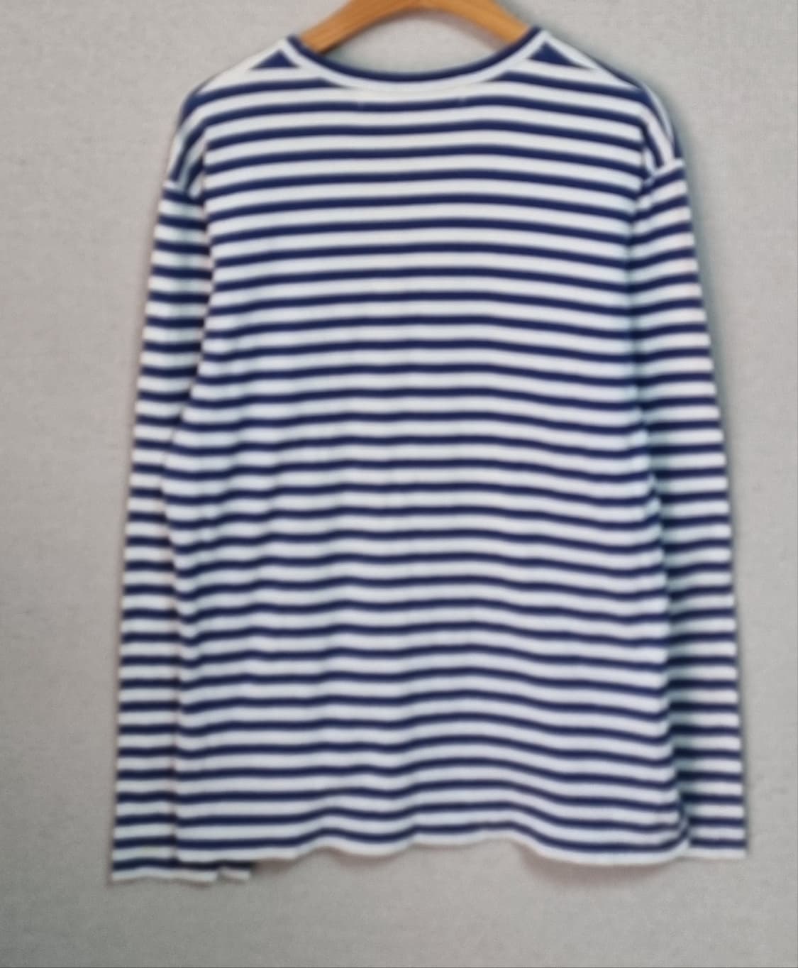 M ) 꼼데가르송 블루 스트라이프 여성 롱슬리브 긴팔티 상품이미지2