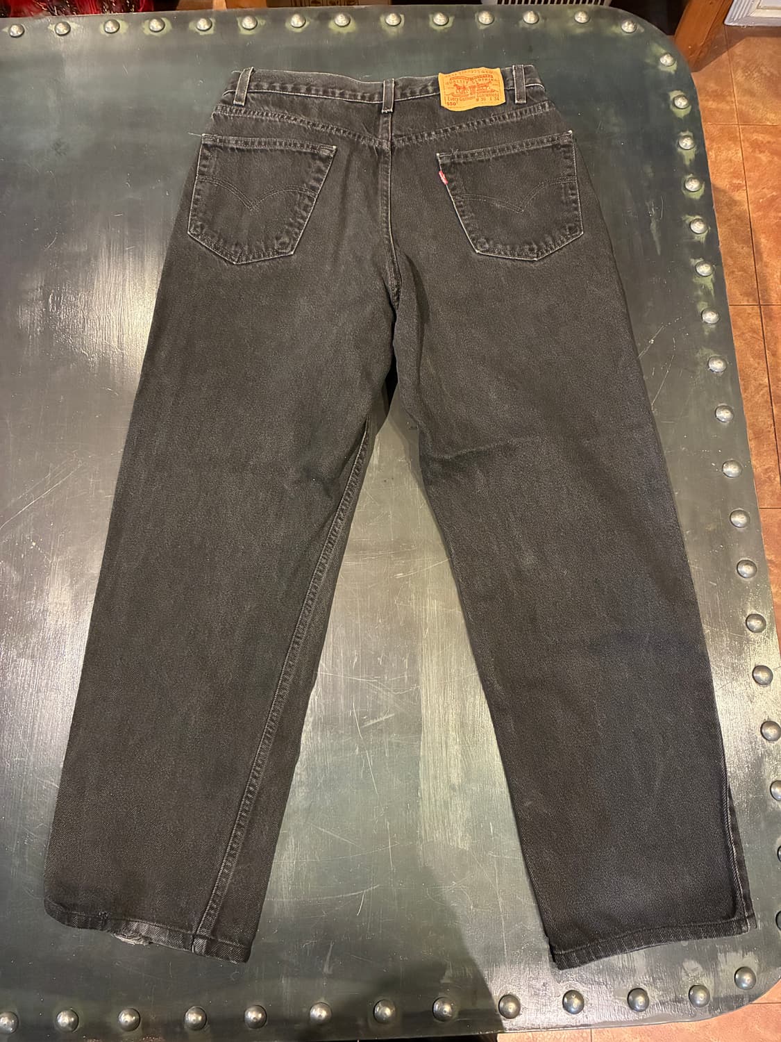 36) 리바이스 550 흑청 데님 상품이미지4