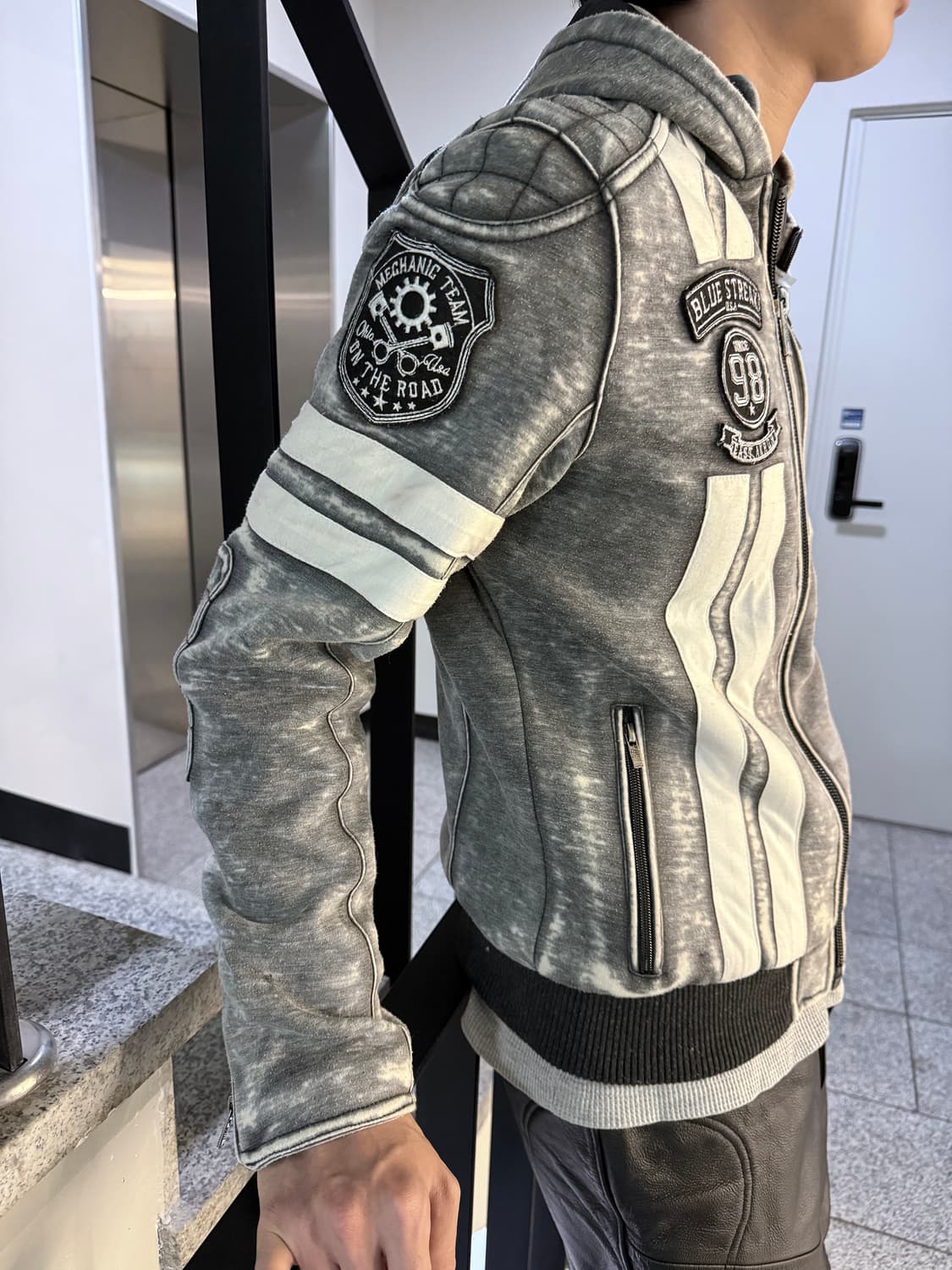 dyed washing patch jacket 상품이미지3