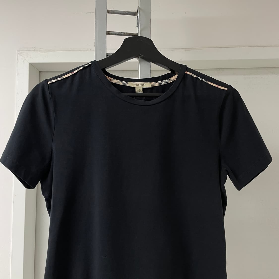 버버리 반팔 티셔츠 블랙 L(W) 상품이미지2