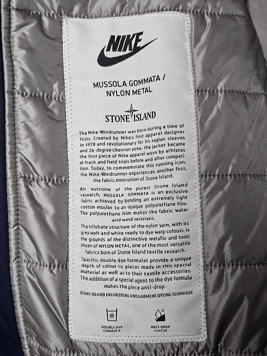 나이키X스톤아일랜드 무솔라고마타 자켓 상품이미지9