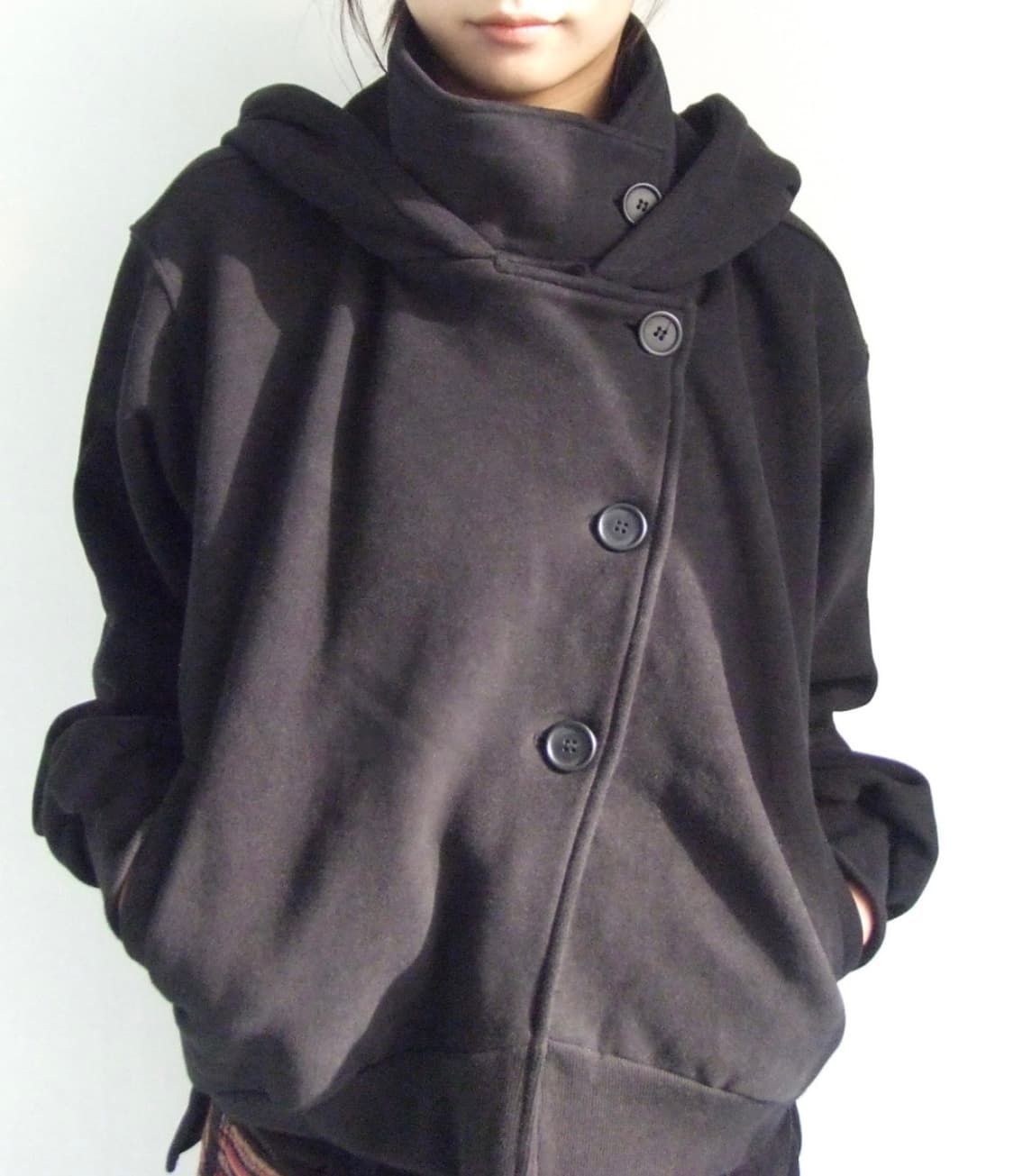 High neck hood zip up 상품이미지2