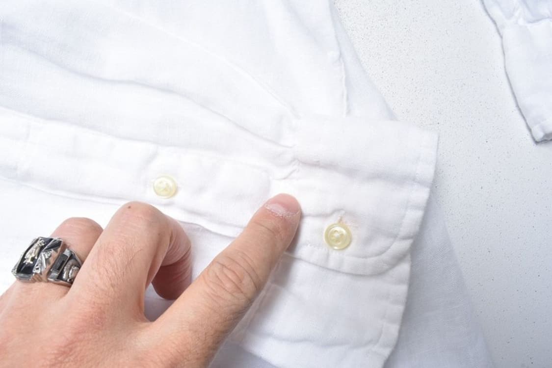 폴로 랄프로렌 신형라벨 린넨 화이트 셔츠 남방 L 상품이미지5