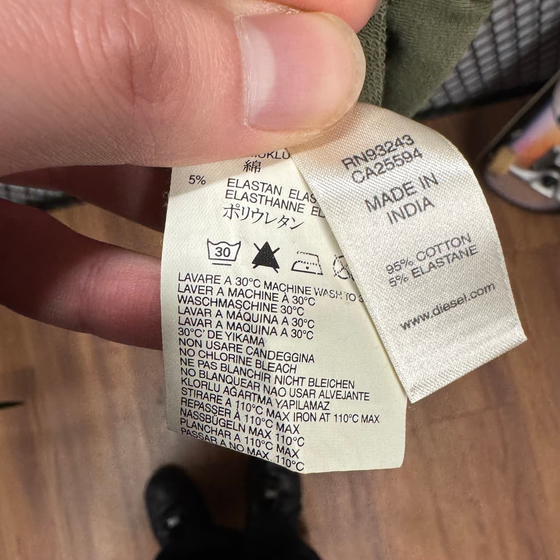 00s 디젤 퍼프 소매 블레이저 전면 투포켓 포인트 카키 상품이미지7