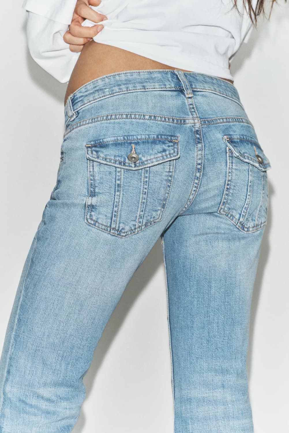 자라 로우라이즈 부츠컷 데님팬츠 4470/011/406 상품이미지4