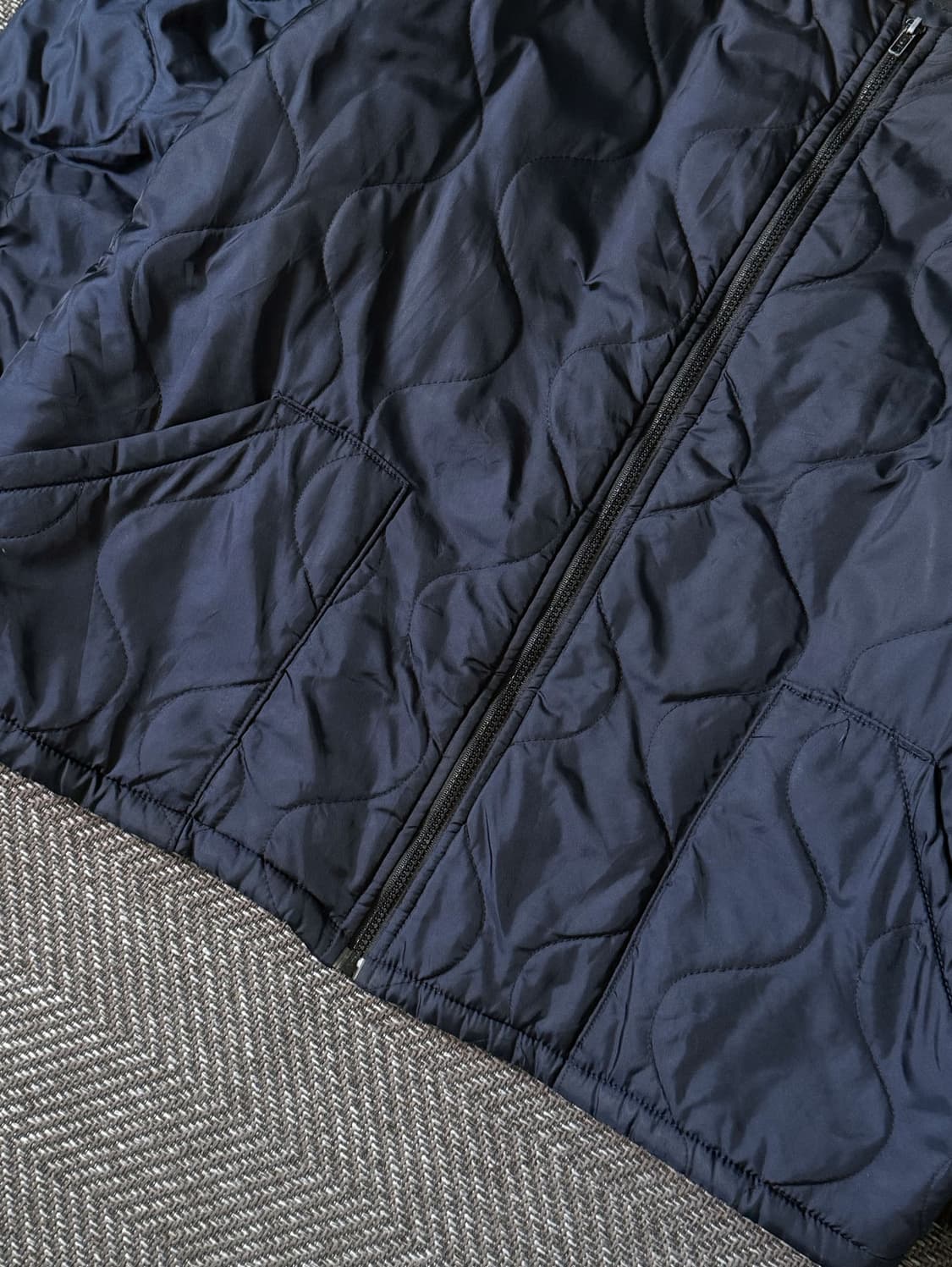 90s USA 알파인더스트리 나일론 퀼팅 자켓 (110) 상품이미지5