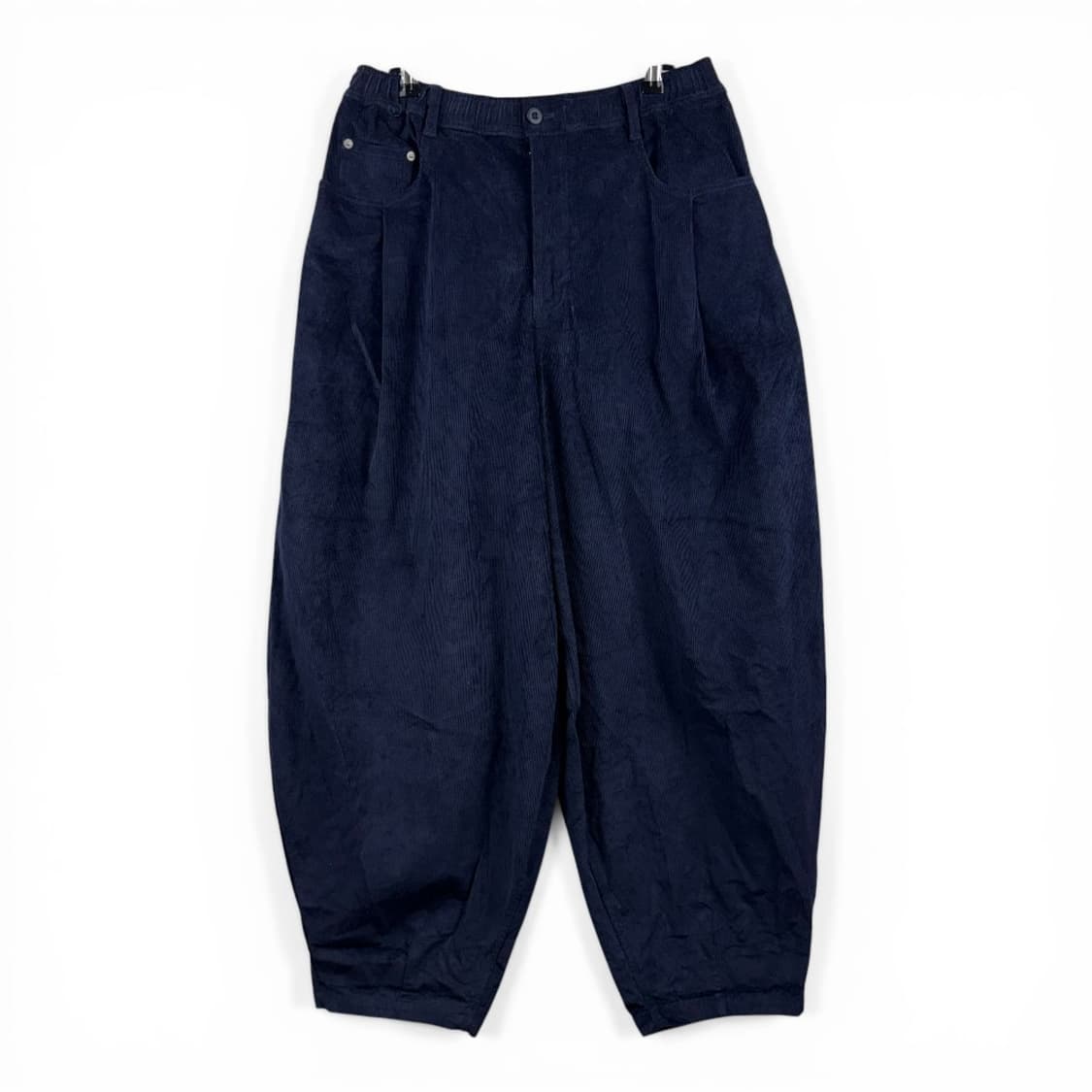 (F) 앵글런 코듀로이 벌룬 팬츠 네이비 상품이미지1