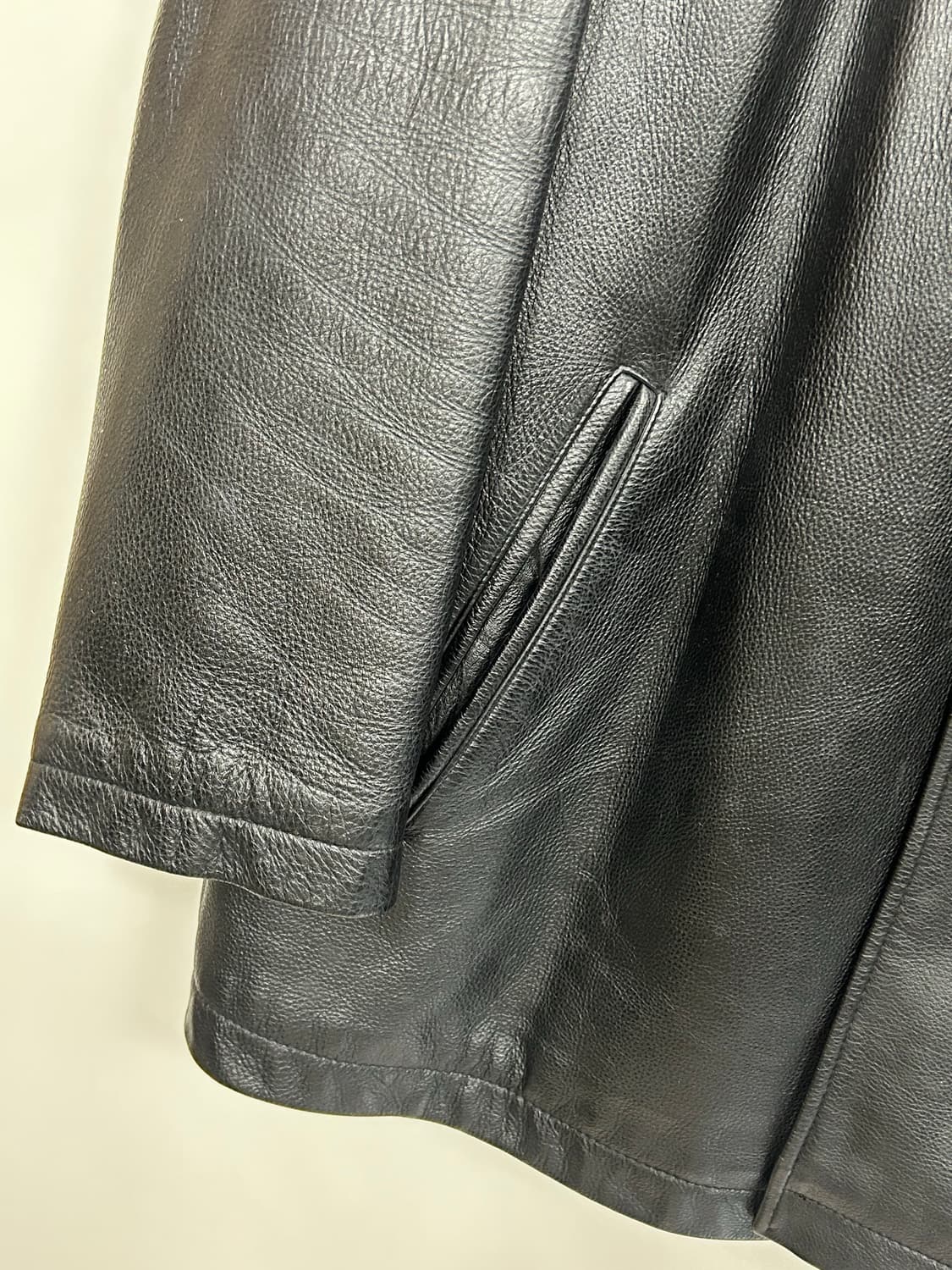 90s 지오다노 진스 레더 카 코트 상품이미지3