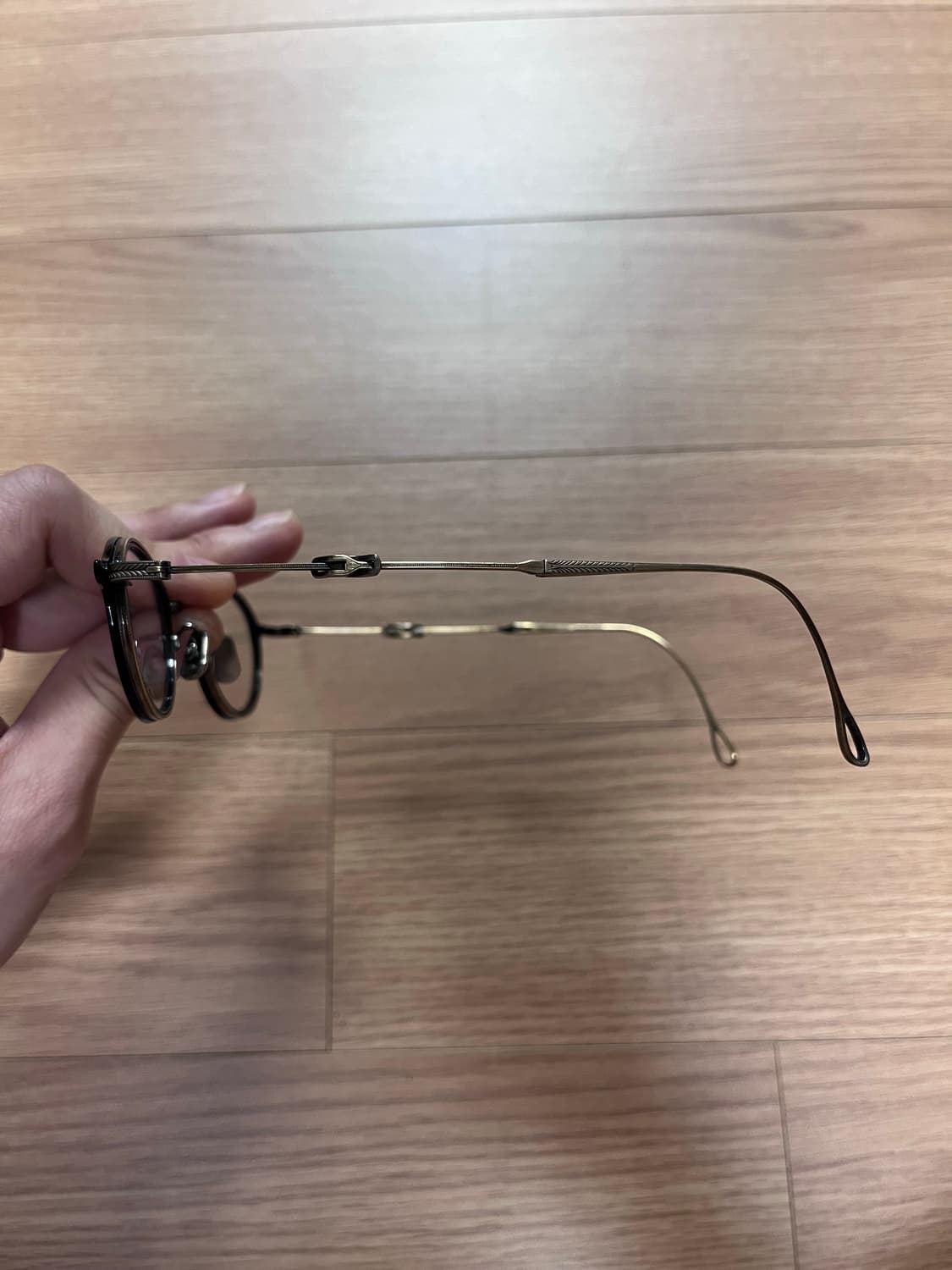 아이반7285 경칩안경 골드블랙 상품이미지2