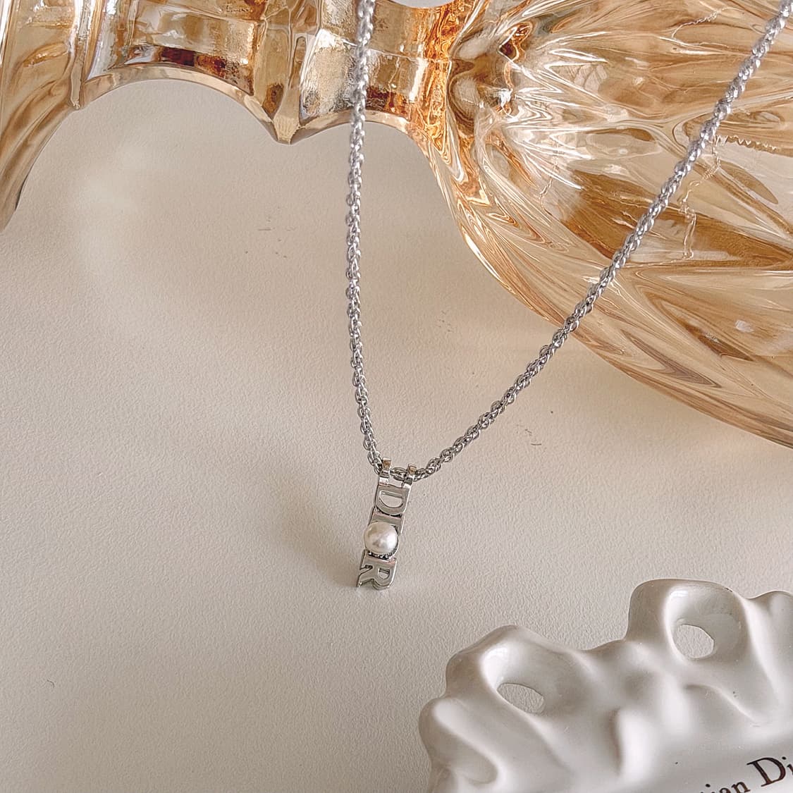 빈티지 디올 진주 목걸이 상품이미지1