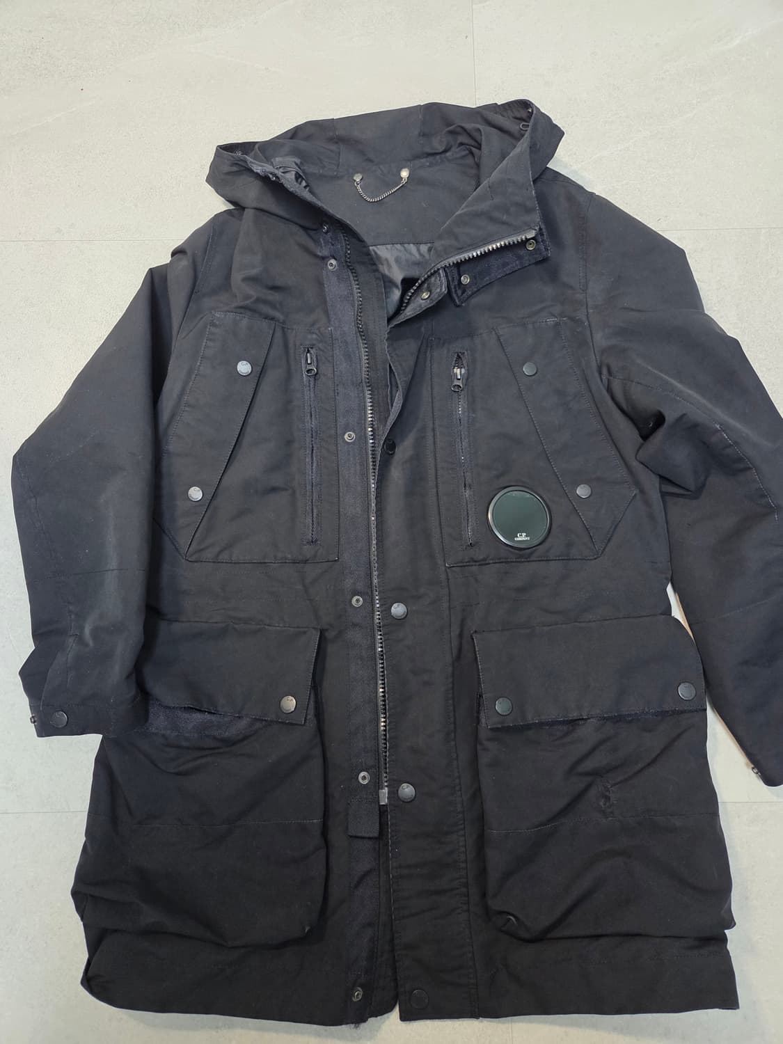 CP컴퍼니 고글 블랙 자켓 샘플 상품이미지1