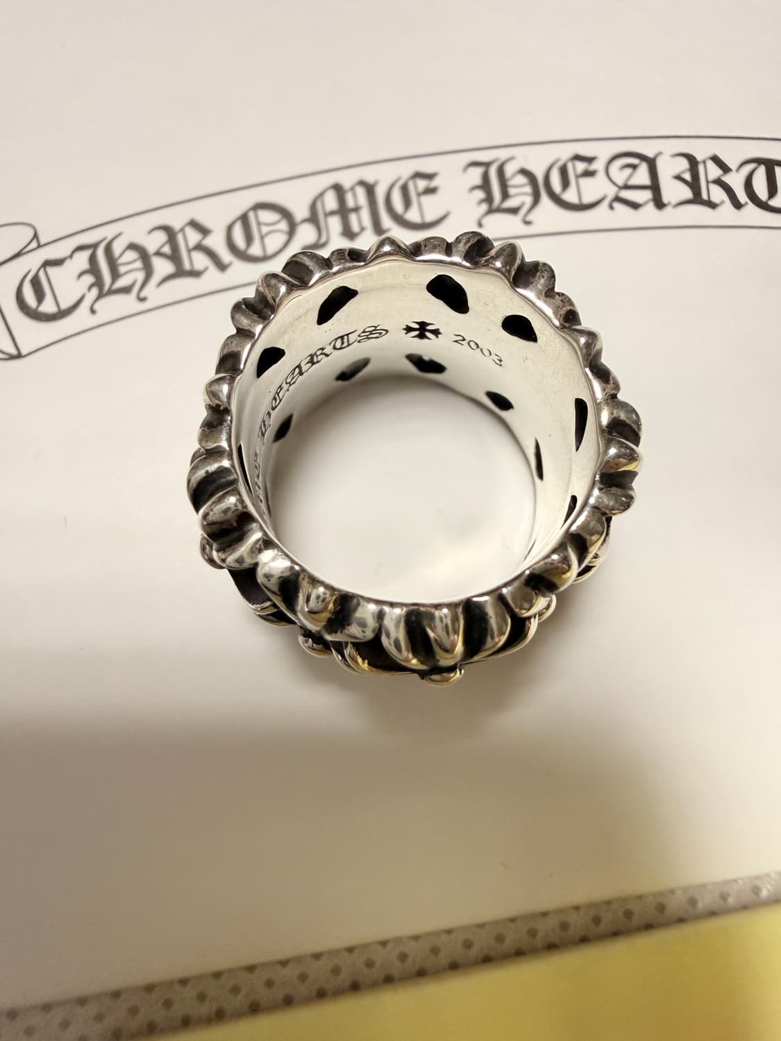 크롬하츠 세메터리 실버 링 상품이미지2