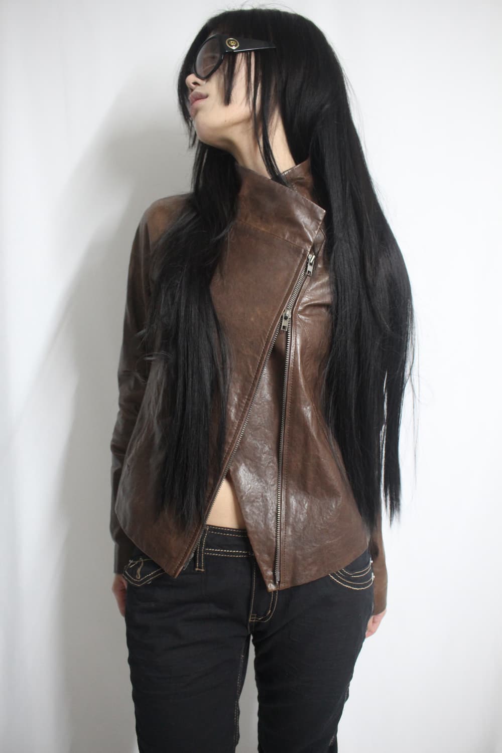 Theory leather skin high neck jacket 상품이미지8