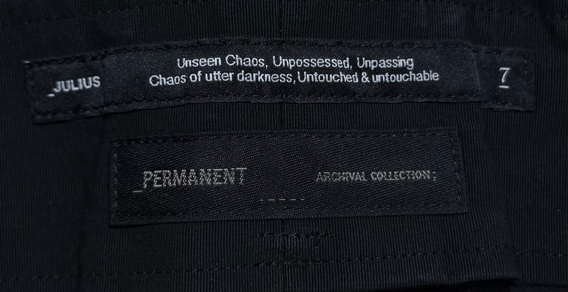 율리우스 2010 런웨이 플라잉 지퍼 팬츠 상품이미지6