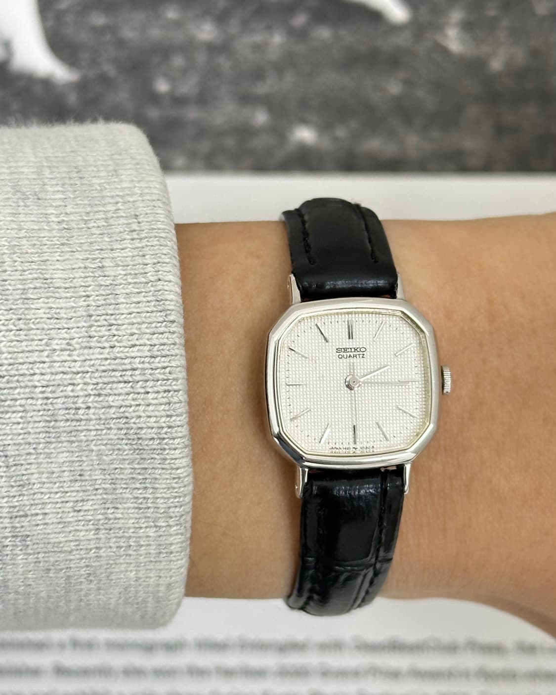 세이코 실버 프레임 여성 시계 상품이미지8