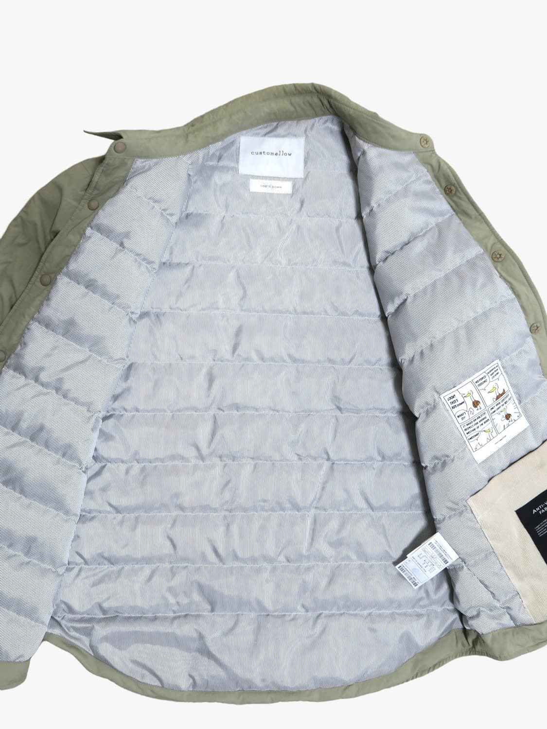 커스텀멜로우 패딩셔츠 구스다운 상품이미지4