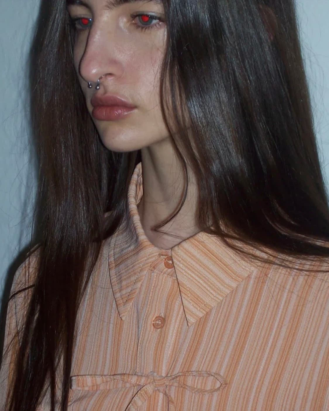 파르티멘토 우먼  리본 스트링 셔츠 상품이미지3