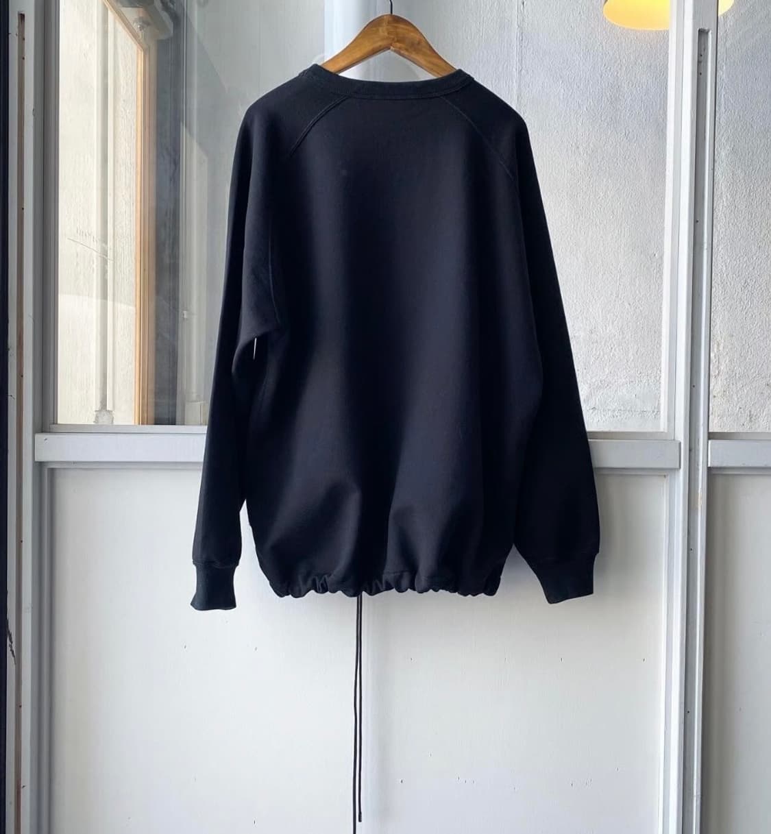 (네고 가능)오라리 21SS 스트링 스웻셔츠 (블랙, 1) 상품이미지2