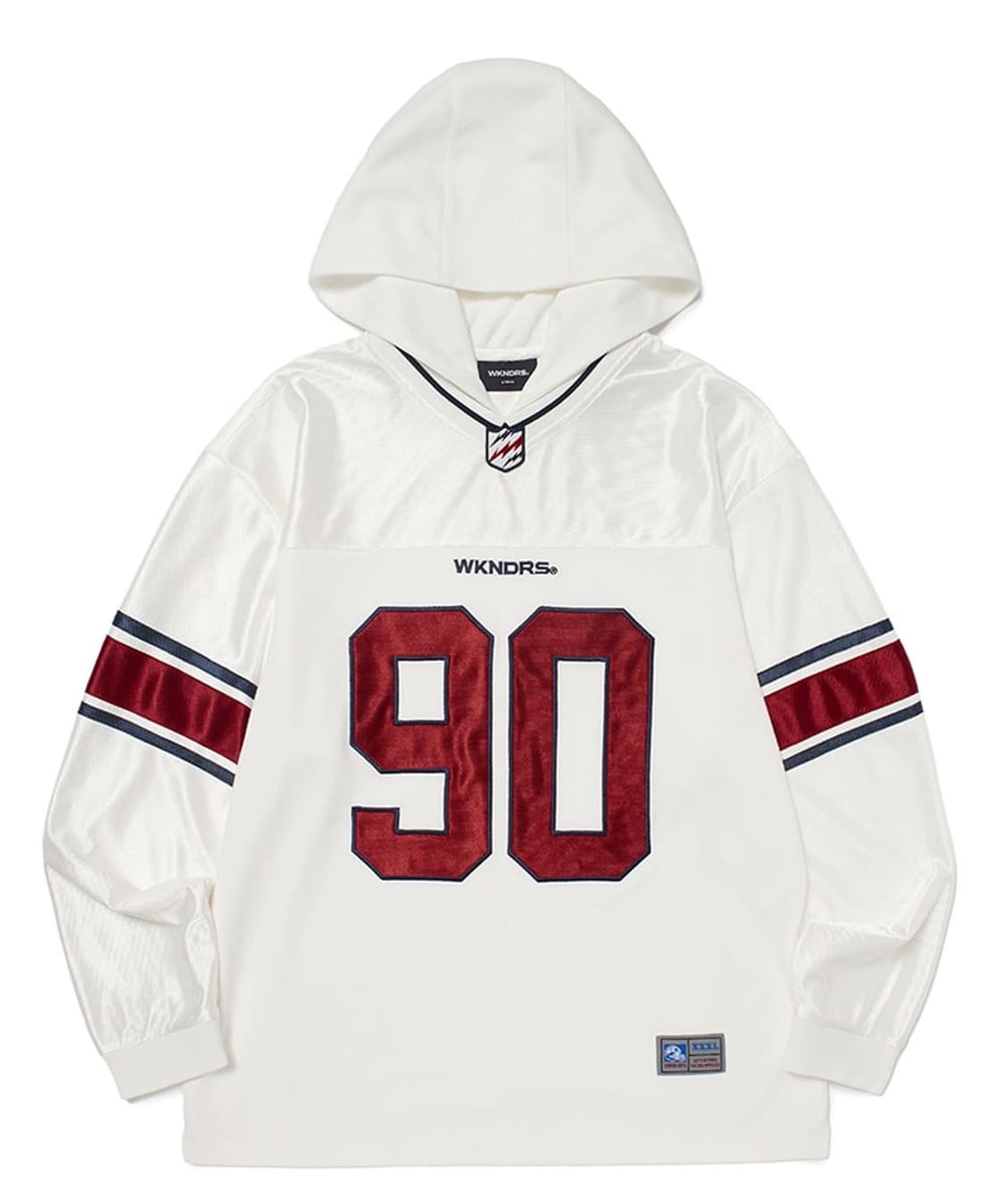 위캔더스 FOOTBALL HOODIED JERSEY 후드 티셔츠 XL 상품이미지1