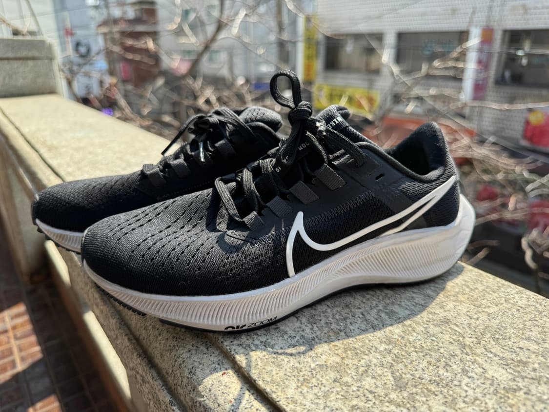 나이키 에어 줌 페가수스 38 블랙 런닝화 230mm 상품이미지2