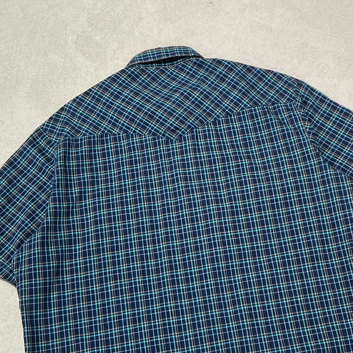 랭글러 투포켓 체크하프셔츠 s10515 상품이미지4