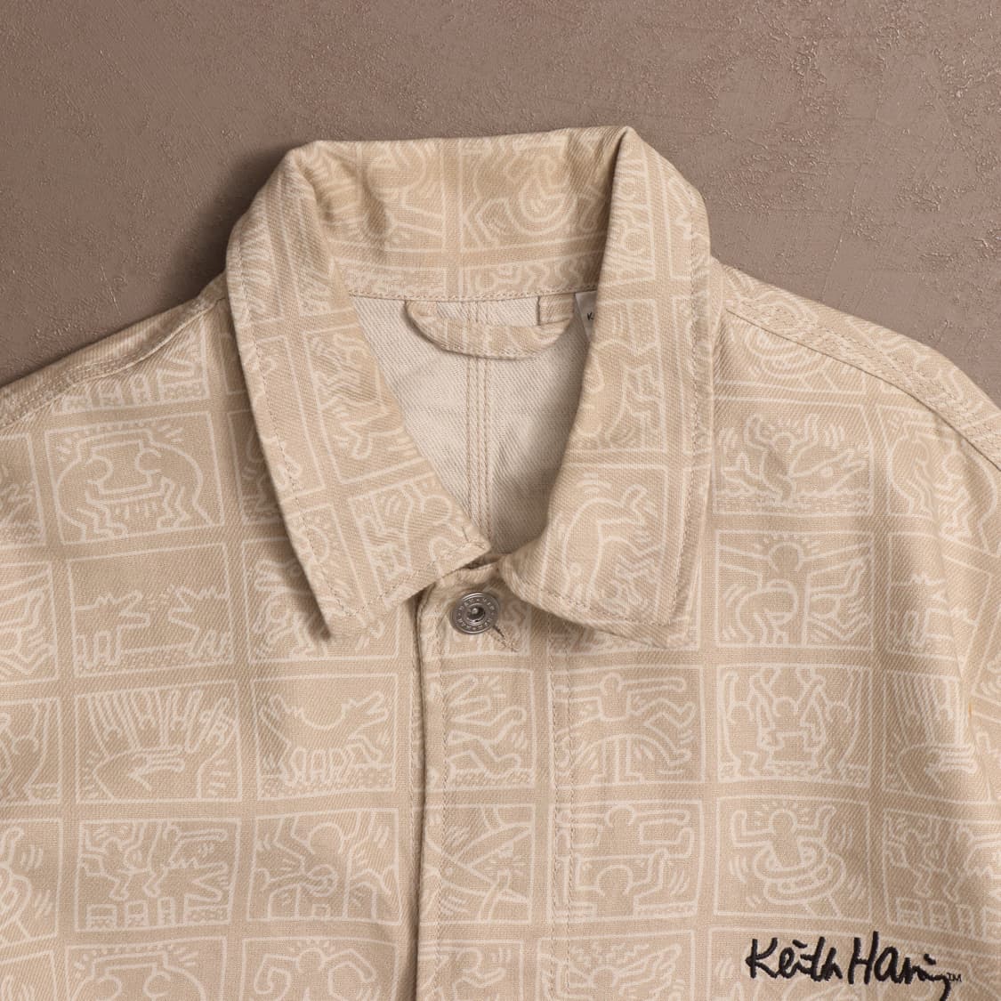 빈티지 h&m 키스해링 그래픽 프린팅 데님자켓 A1682 상품이미지2