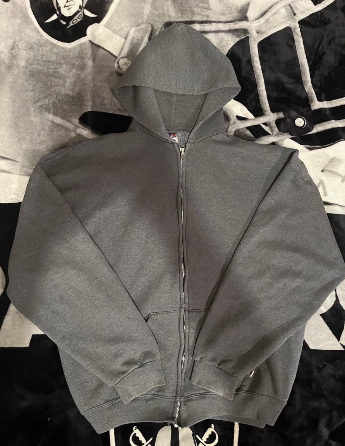 [XXL]빈티지 러셀 에슬레틱 후드집업 그레이 상품이미지1