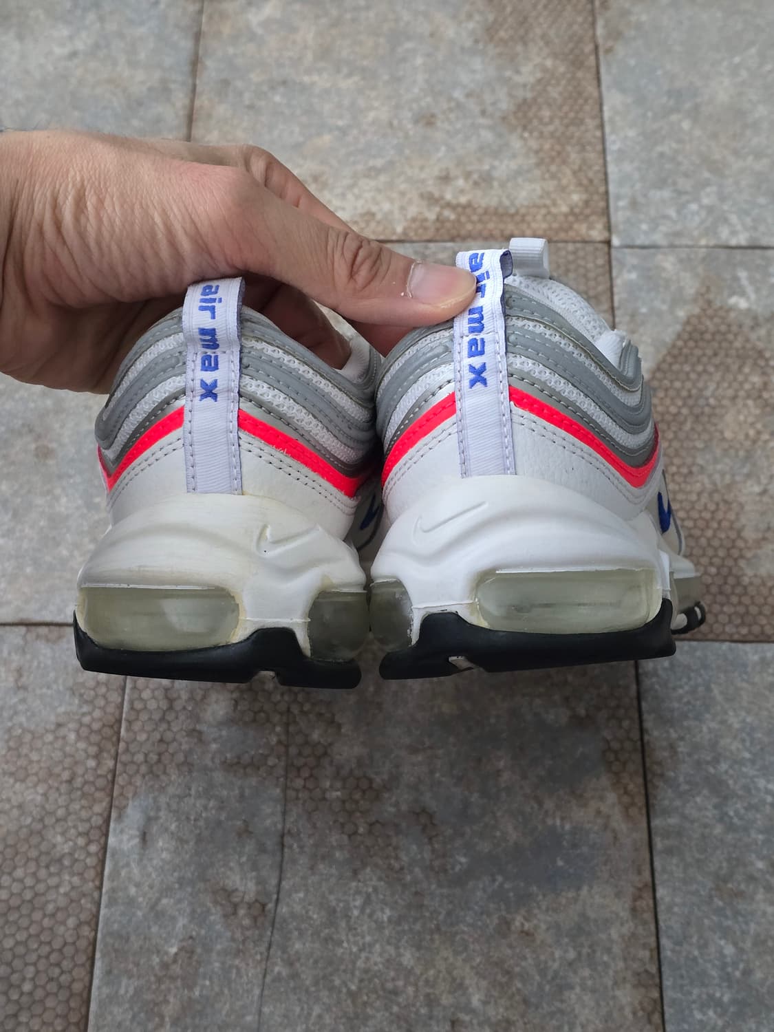 (240)나이키 에어맥스 97 크림슨 실버 상품이미지8