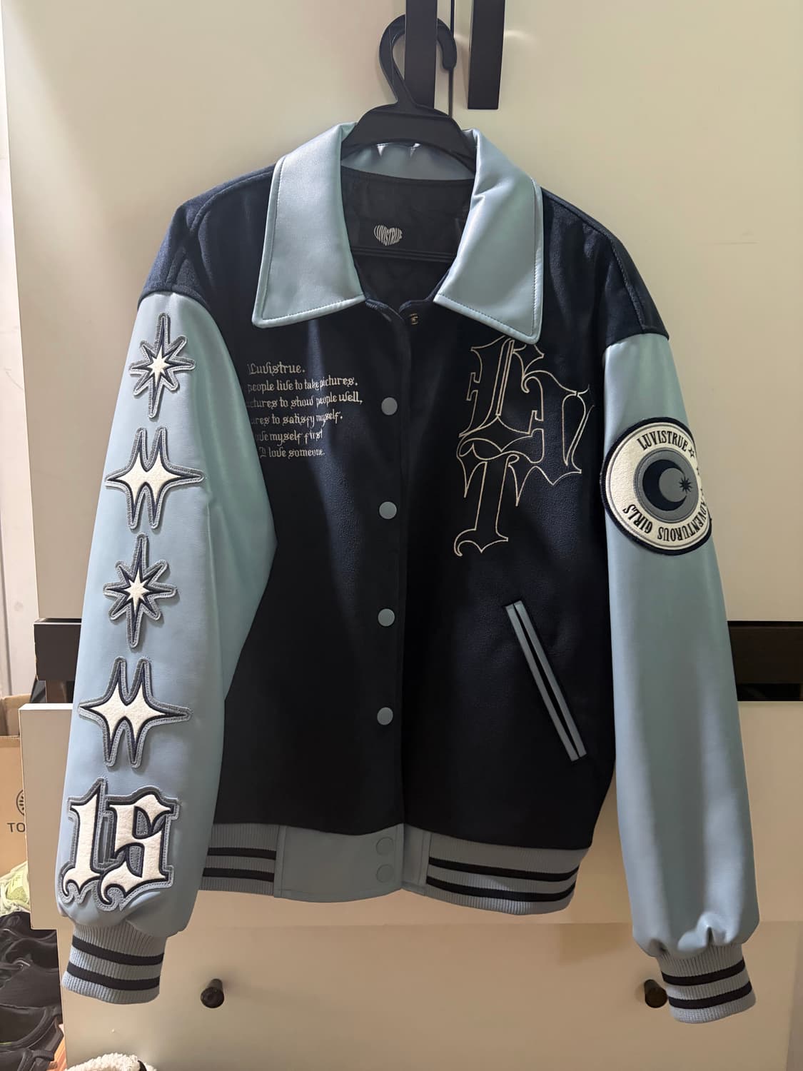 실착1회] 러브이즈트루 바시티자켓 MZ LVT VARSITY JACKET 상품이미지1