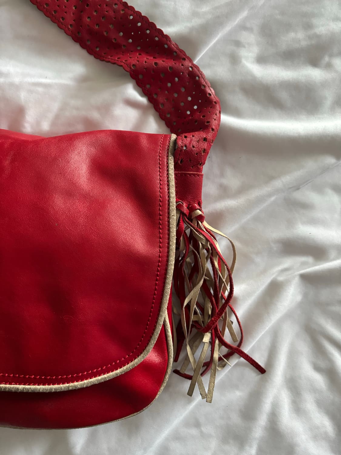 블루마린 리얼 레더 숄더백 상품이미지2