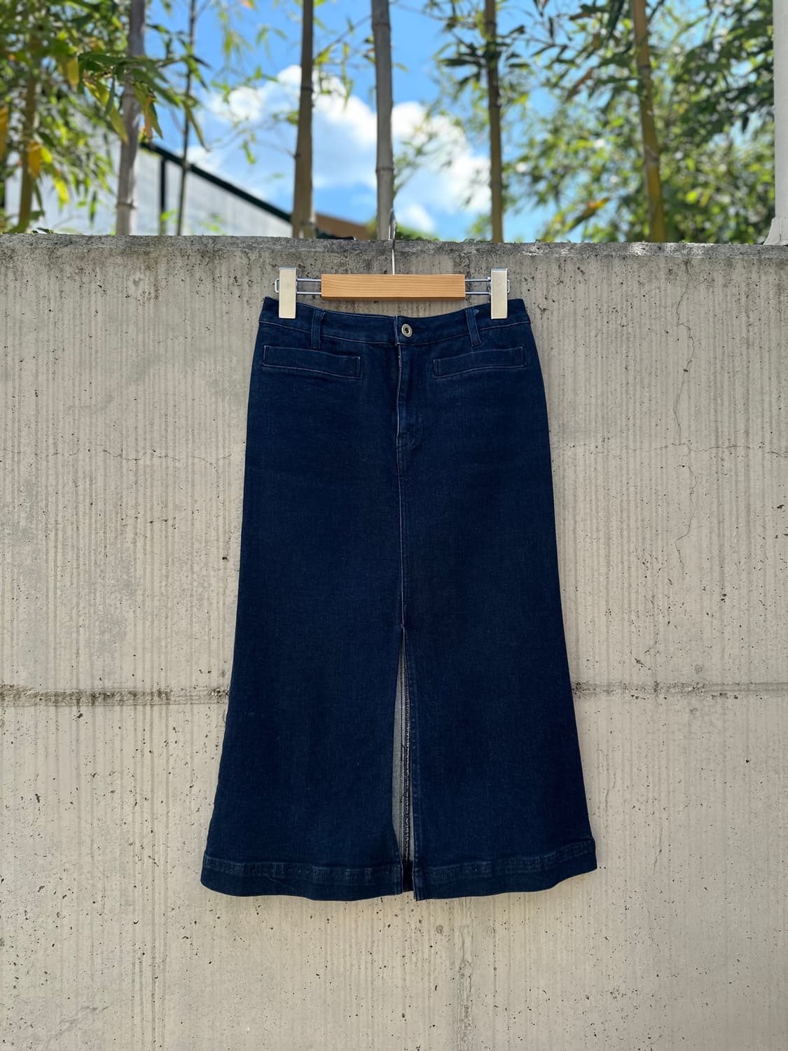 Japanese Vintage 데님 스커트입니다. 상품이미지1