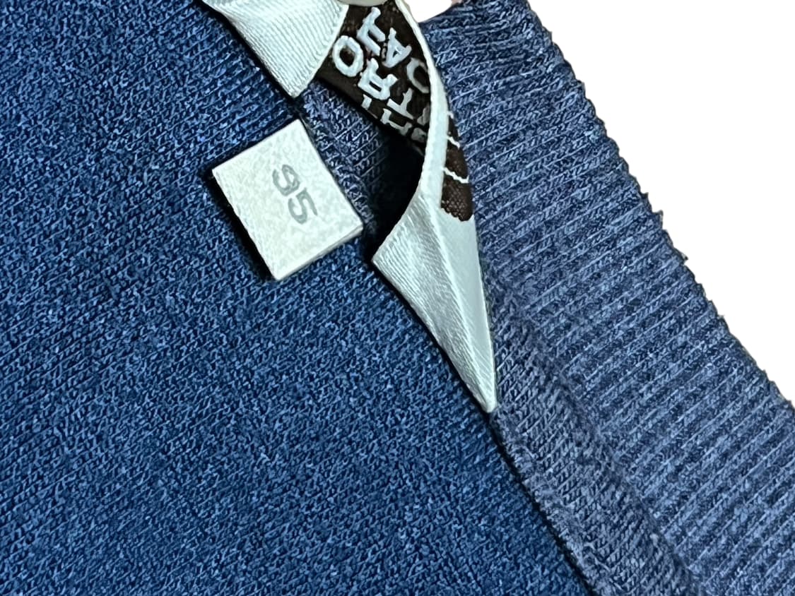 노스페이스 자수로고 니트 맨투맨 M95 네이비 상품이미지5