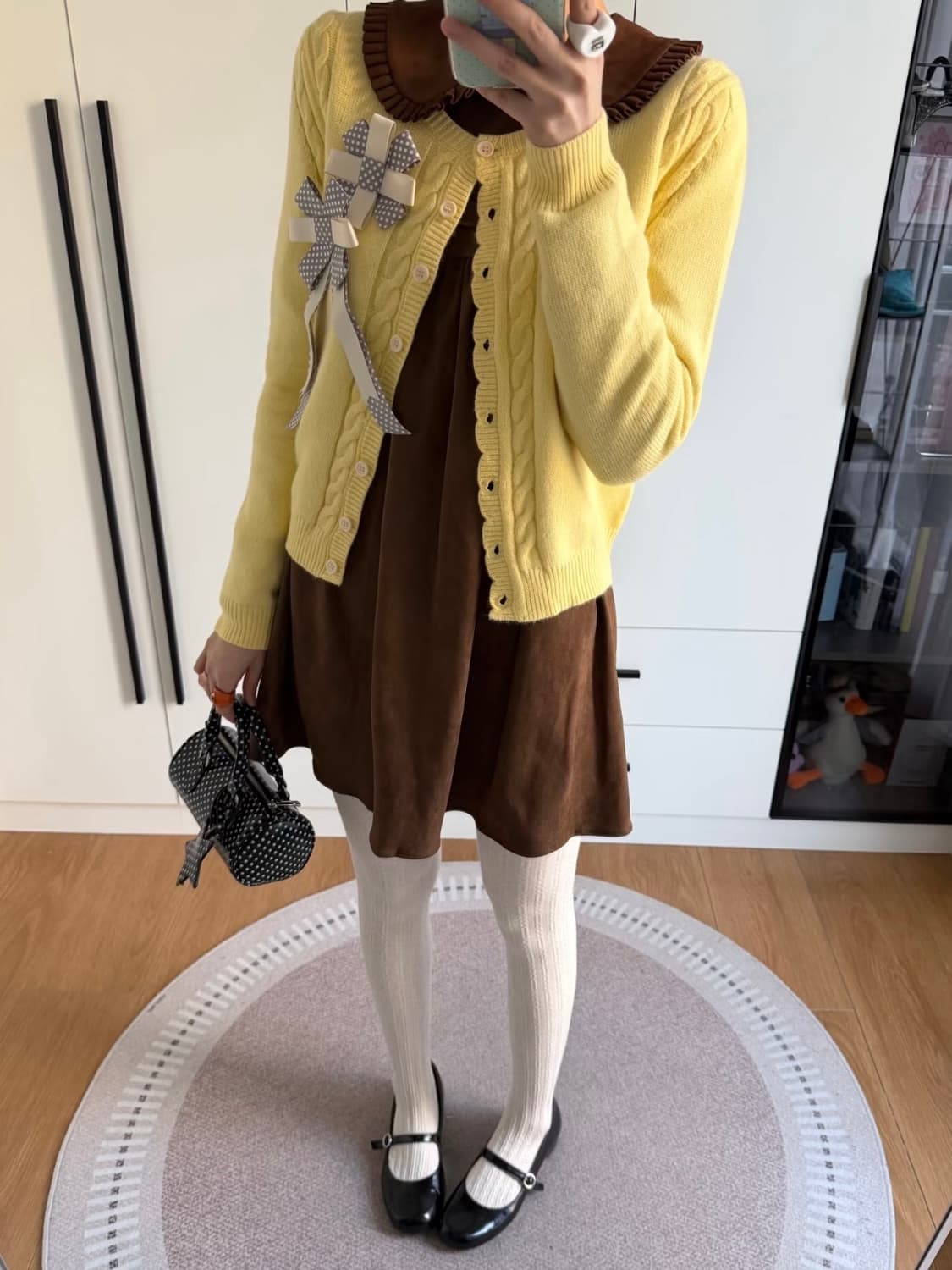 MineBeThyVers 니트 + 원피스 세트 상품이미지5