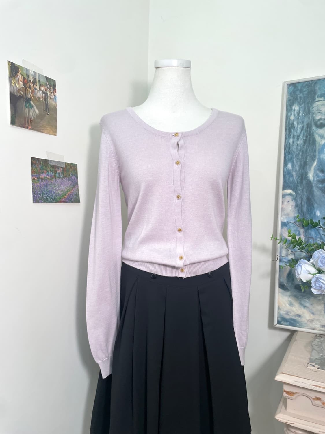 INGNI lavender basic-fit cardigan 상품이미지1