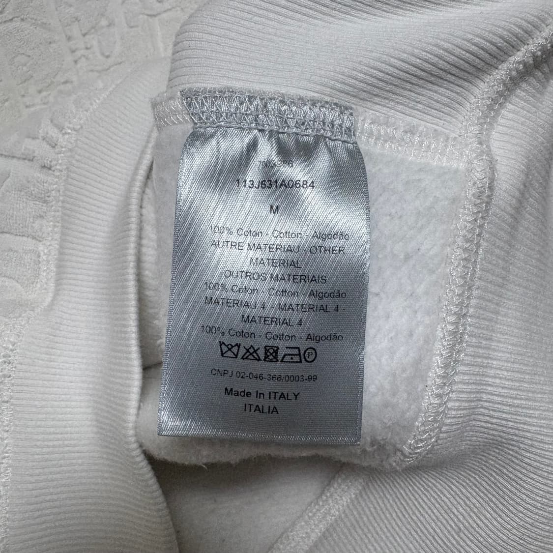 [M/새상품급] 디올 오블리크 테리 후드티 상품이미지2